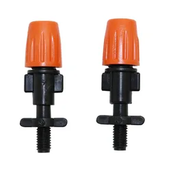 Orange Atomizing Micro Nozzle With Screw Connector Irrigation Micro Drip Fittings Watering Cooling Spray Sprinkler 10 Pcs