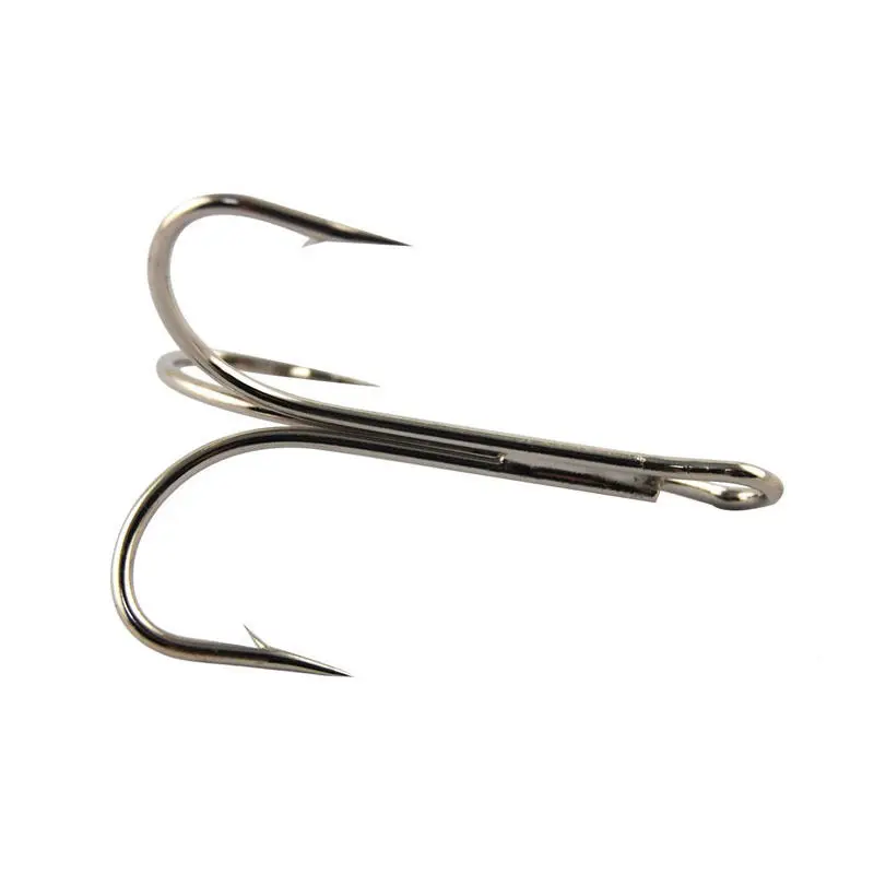 10pcs 3551 High Carbon Steel Treble Fishing Hooks Saltwater Sharp Big O'Shaughnessy Triple Bait Fishhooks Size 6/0 7/0 8/0 10/0