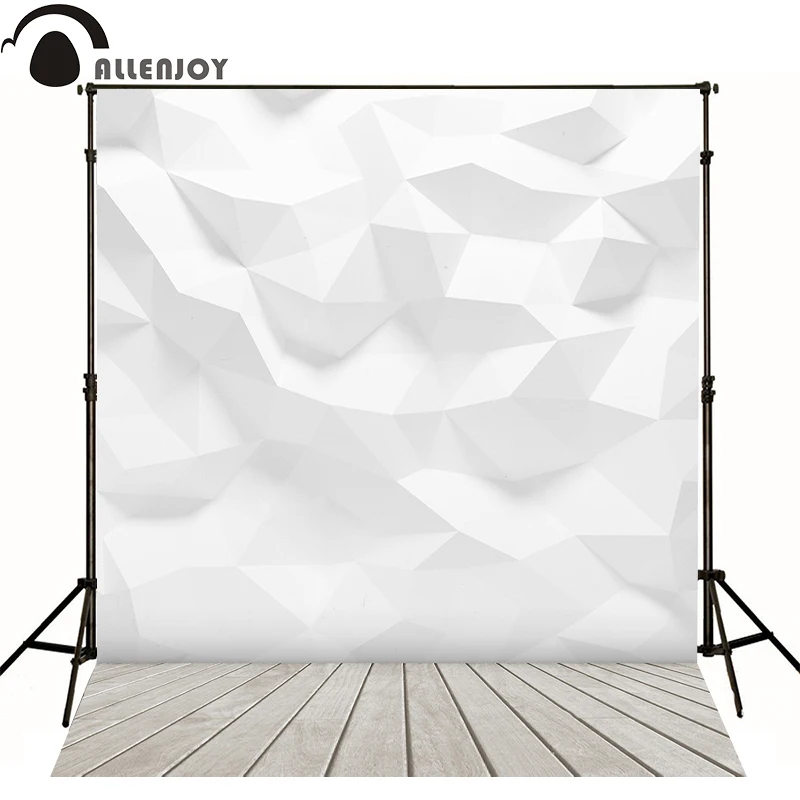 Allenjoy Professional photography background 3D white wooden wall newborn vinyl fabric 8x8 10x20 fashion interesting