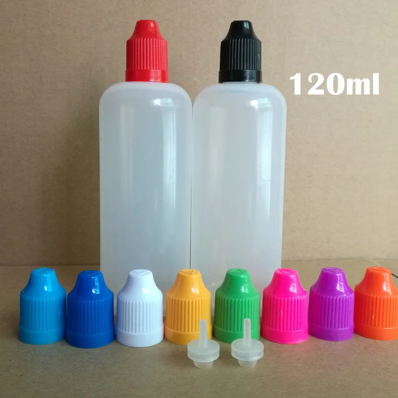 100Pcs 3ml 5ml 10ml 15ml 20ml 30ml 50ml PE Plastic Dropper Bottle Empty E Liquid Squeeze Vial With Childproof Cap And Fine Tip