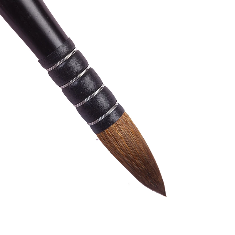ArtSecret riutilizzabile capelli gialli naturali manico in legno nero pennello per acquerelli No.2019R per pittura per impronta guazzo Aquarelle