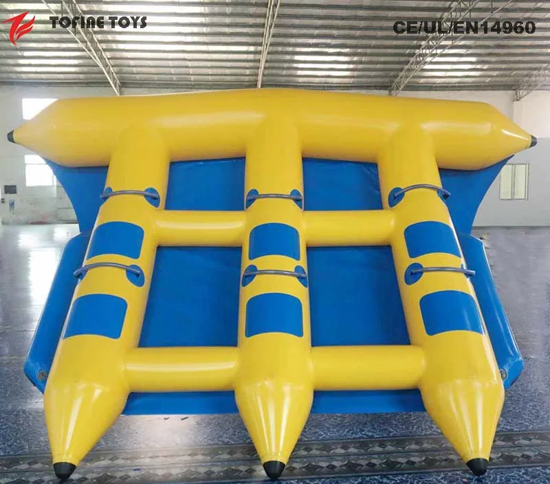 Summer water game inflatable flying fish towable tube