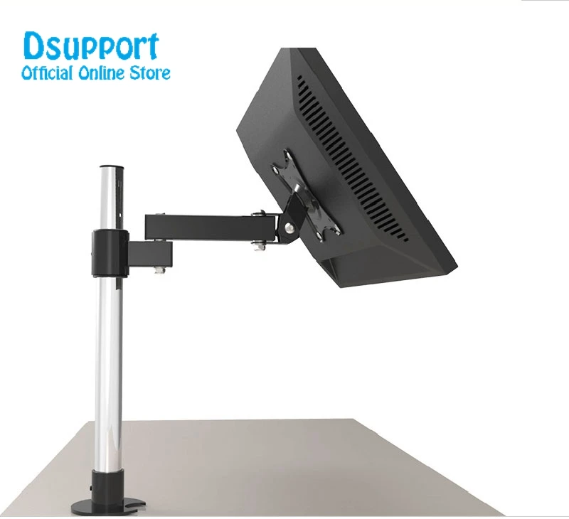 

LK101/40 Desktop Grommet Mounting 13-27" Monitor Holder Base Stand LCD LED Display TV Mount Stainless Steel