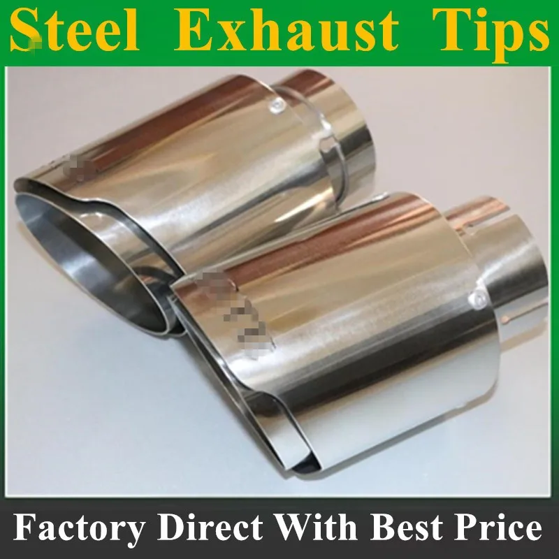 

Factory sale car styling Inlet 51mm to Outlet 89mm Stainless Steel Exhaust Tip, Escape HSTE Muffler Tip