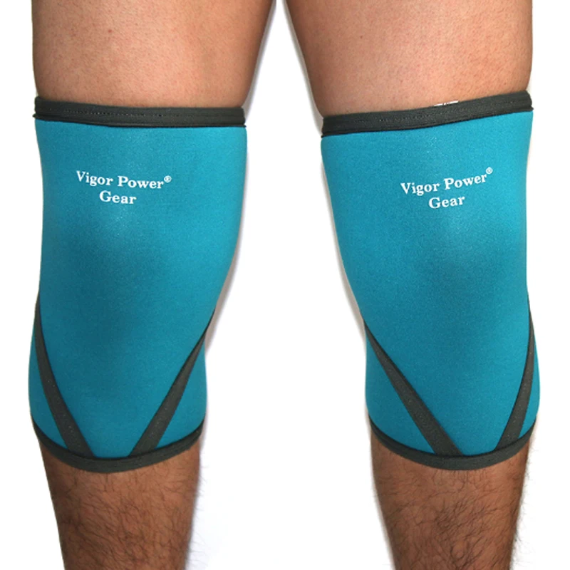 Vigor Power-7mm Neoprene Knee Sleeves, Power Lifting Knee Supports, Weight Lifting Stronger, Fitness Crossfit