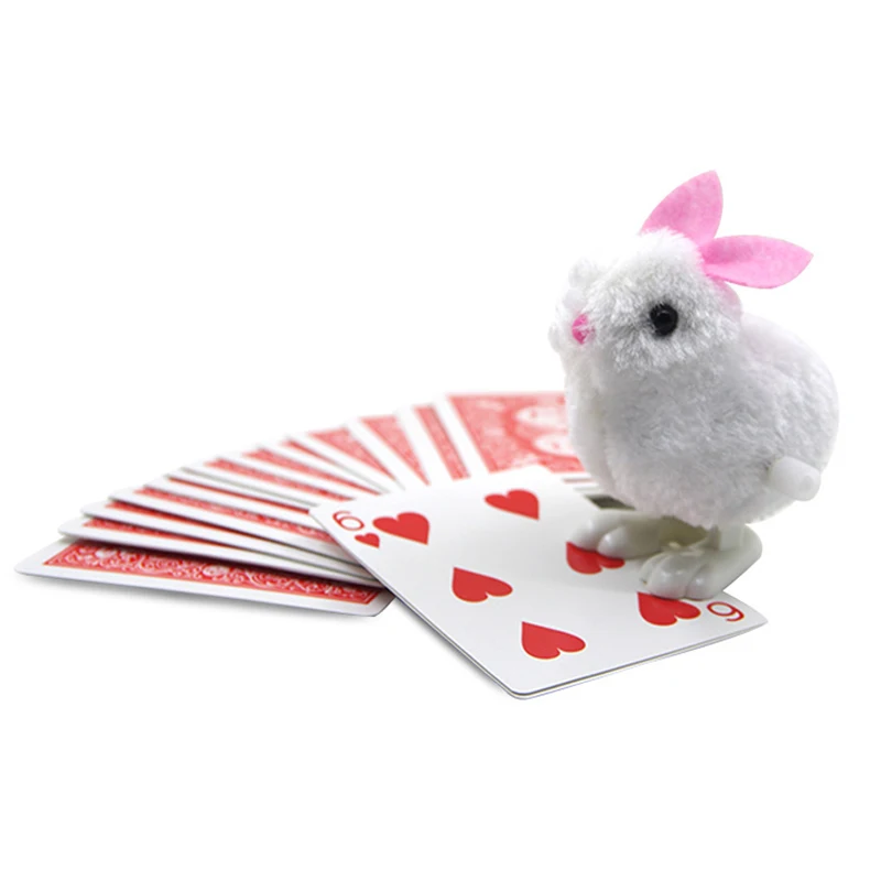 1set New Arrival Rabbit looking for cards prediction close up street magic tricks Easy to do Magicians children magic