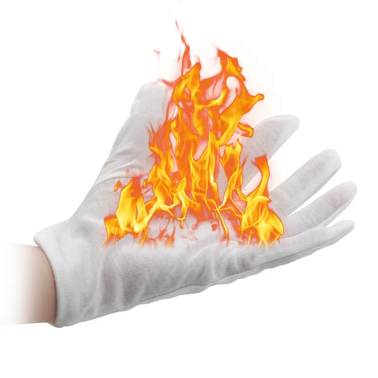 4 Pcs/Pair Magic Fire Gloves Magic Tricks Burning Gloves Fire Gloves Empty-Handed On Fire Gloves For Magicians Stage Magic