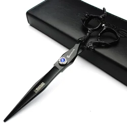 Black dragon hairdressing scissors 7&6&5.5 inch salon professional hairdressing cutting scissors and thining scissors set