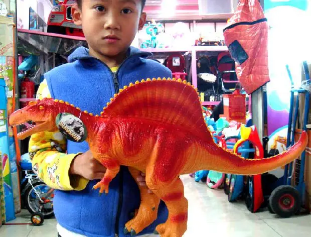 63cm Large Size Soft Spinosaurus Model Dinosaur Toy Model Children Gift Home Decoration Teaching Model Collection Animal Model