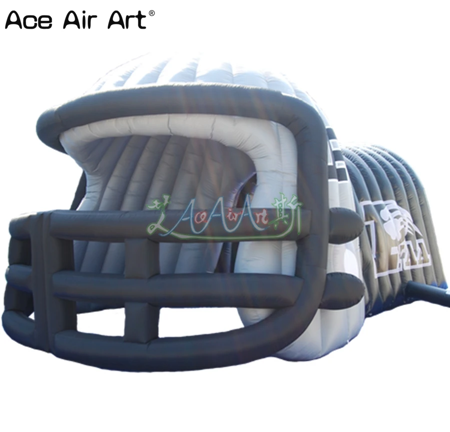 Newly Helmet Inflatable Sports Football Helmet Tent Huge Helmet Team Event Advertising Tunnel Canopy  Entrance Tent