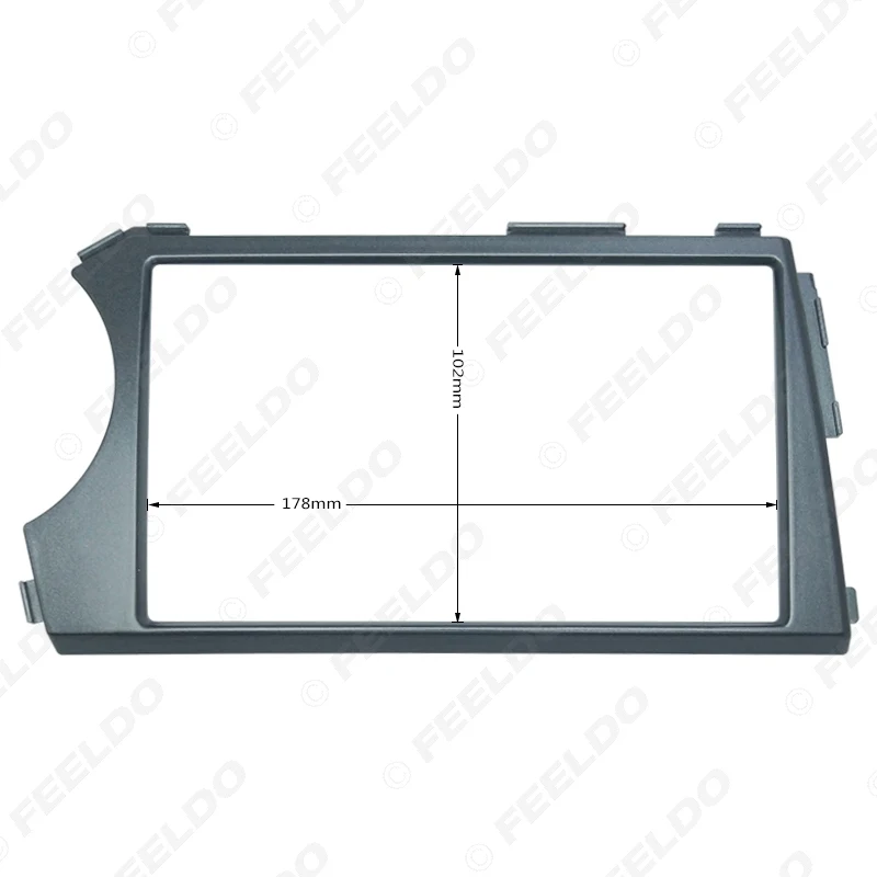 FEELDO Car Refitting 2DIN Radio Stereo DVD Frame Fascia Dash Panel Installation Kits For SSangyong Actyon Kyron (LHD) #HQ5239