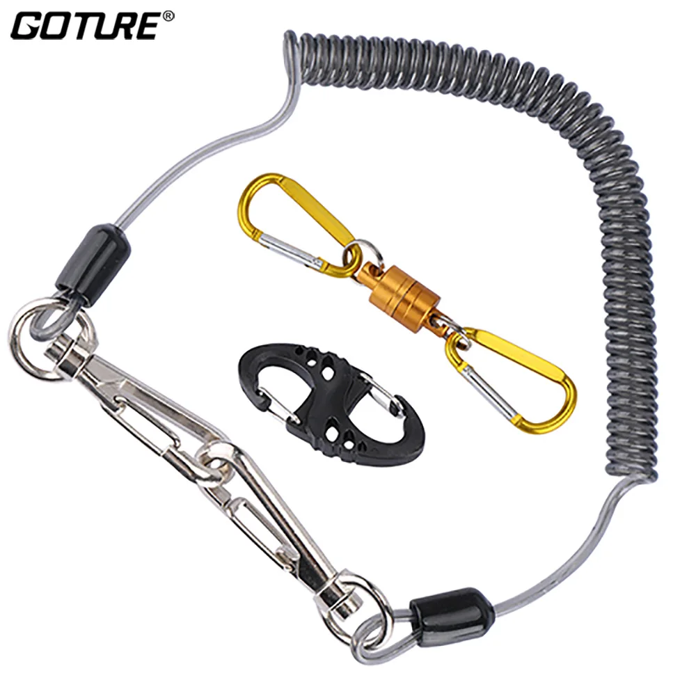 

Goture Fishing Tackle Lanyard Ropes + Magnetic Buckle+ 8-Shape Fast Buckle Carp Trout Fishing Accessories Set All for Fishing