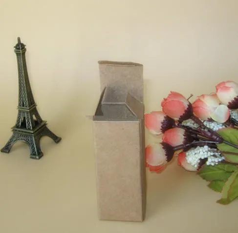 

2.8*2.8*9cm Brown Kraft Paper Box Lipstick Perfume Essential Oil Bottle Box 200pcs\lot Free shipping