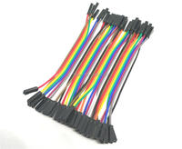 40pcs/lot 10cm 40P 2.54mm dupont cable jumper wire dupont line female to female dupont line