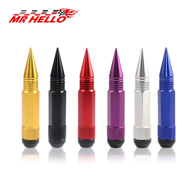 JDM car Styling Wheel Nuts M12X1.5/M14X1.5 Racing Composite Nut Longer nut Steel Lock Wheel Lug Nut Bolt With Spikes