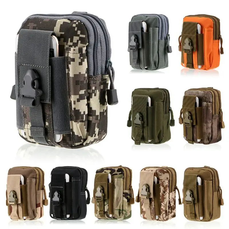 1000D Men's Outdoor Camping Bags Tactical Molle Pouch Belt Bag Waist Belt Wallet Backpack Soft Sport RunningTravel Bags