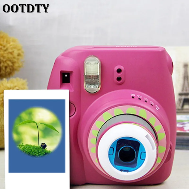 OOTDTY Instax Mini 8/8+/9/7s/KT 6 Pcs Colorful Filter Lens For Fuji Instant Film Camera