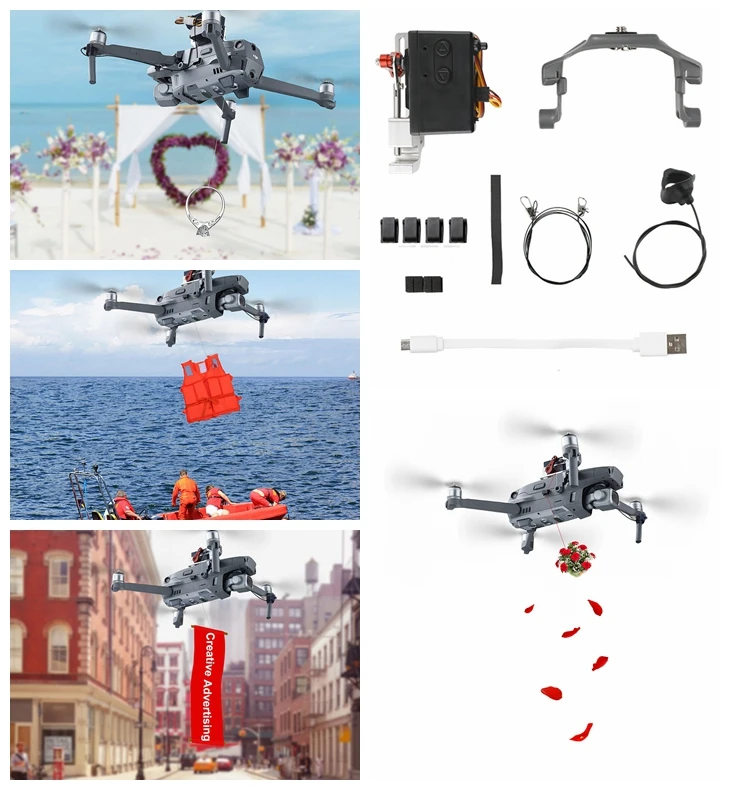 air-dropping-thrower-system-wedding-ring-gift-emergency-remotely-delivery-rescue-fishing-for-dji-mavic-2-pro-zoom-drone-thrower