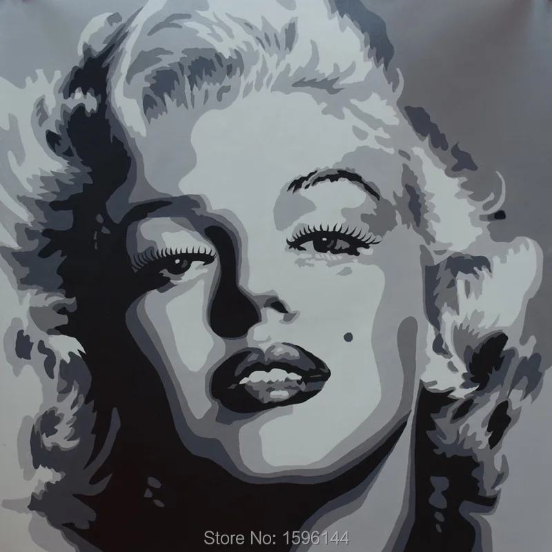 

Pop Art Oil Painting Hand painted Canvas Picture Marilyn Monroe Portrait Modern Home Decor Hotel Ornaments