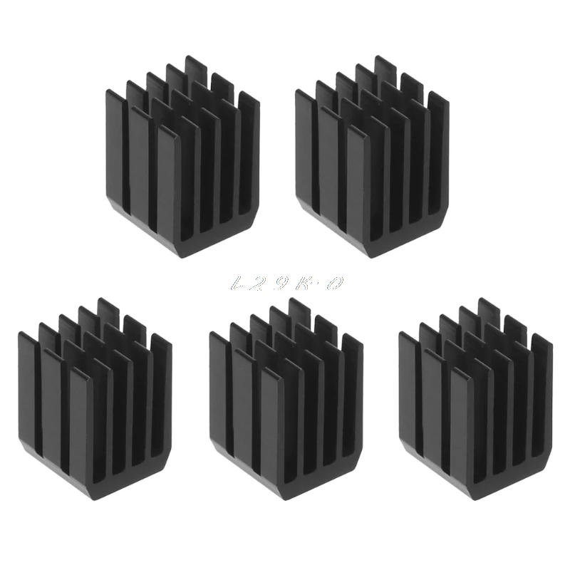 5 Pcs/set 9*9*12 Mm Aluminium Pendingin Heat Sink Chip RAM Radiator Heatsink Cooler