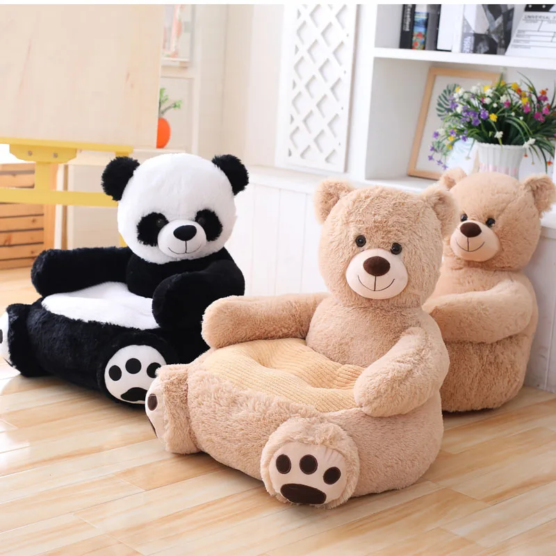 

50*50*45CM Kawaii Bear Seat Cushion Panda Super Soft Sofa Chair Plush Toy Cartoon Birthday Presents