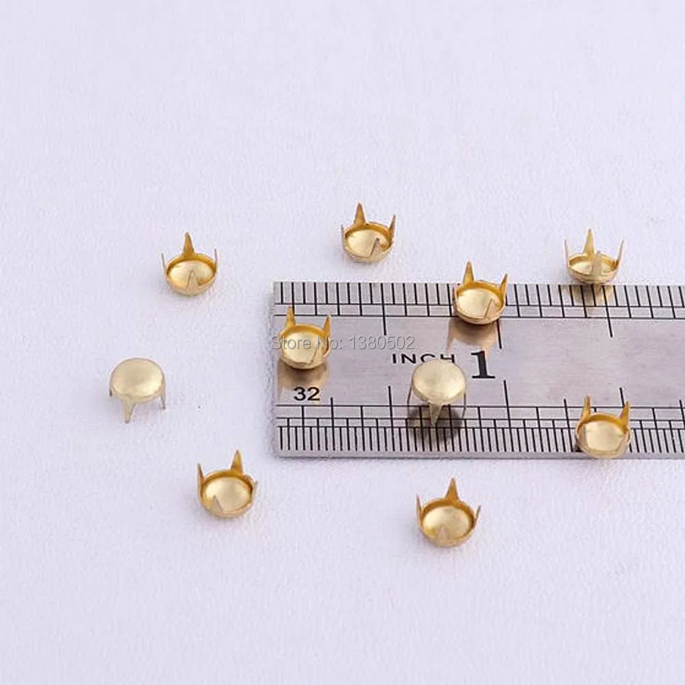 100 pcs gold color small Claw nail  Garment Rivets  DIY Decorative Rivet for clothes