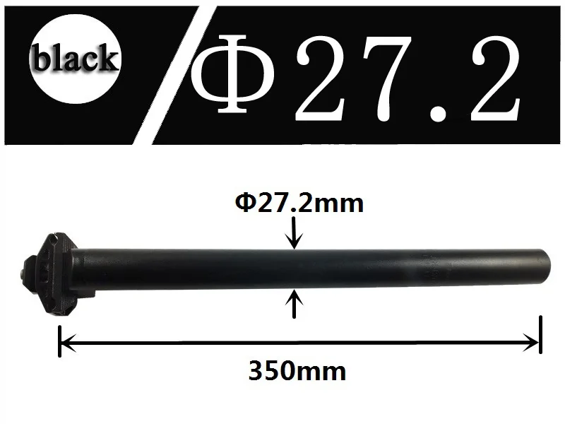 DELT دراجة خارجية Seatpost سبائك الألومنيوم 25.4/27.2*350 مللي متر الجبلية الطريق دراجة هوائية جبلية مقعد أنبوب أجزاء