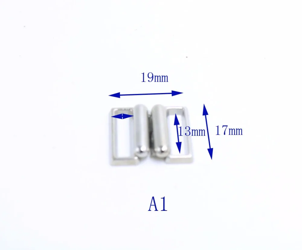 20 Set/lotto 13 Millimetri/22 Millimetri/31 M Mestiere Argento Del Metallo di Rettangolo Nastro di Chiusura Gancio E Chiusura in Vita extender da