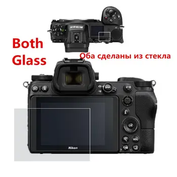 니콘 Z7II Z6II Z8 Z7 Z6 Z 7 6 III Z9 카메라용 어깨 상단 스크린 커버, 자체 접착 유리 LCD 스크린 보호대 + 정보