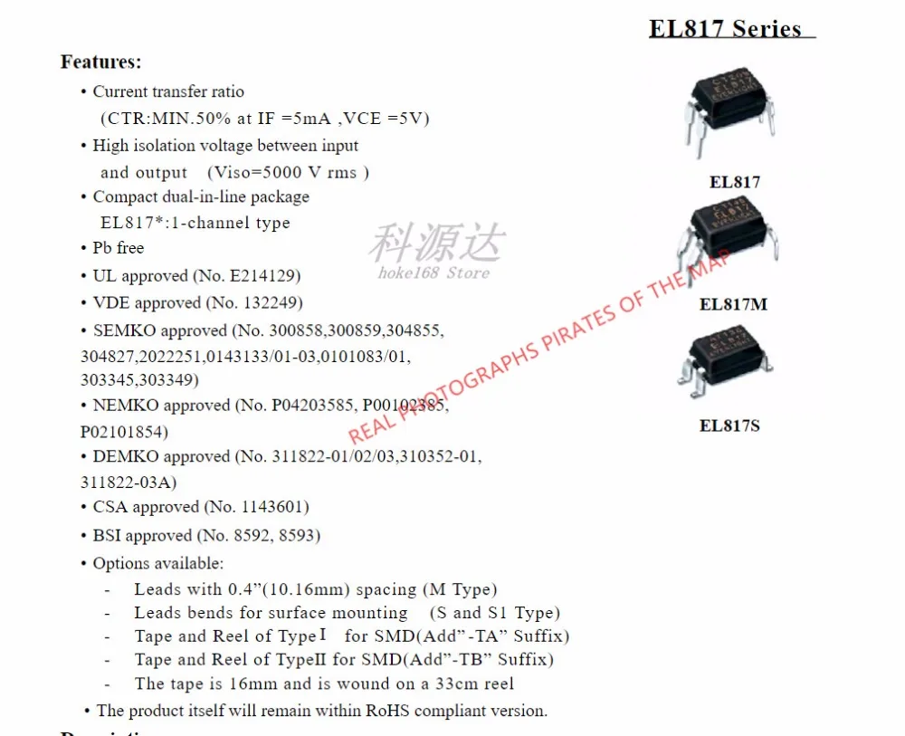 10pcs/lot EL817S SOP4 EL817 In Stock