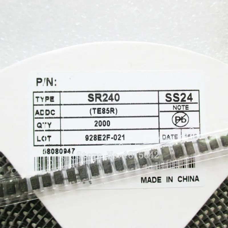 100PCS SCHOTTKY DIODE SS24 2A 40V SMA/DO-214AC SMD SR240