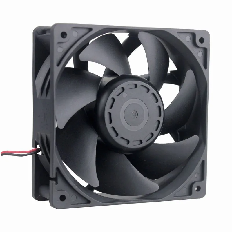 Gdstime 5 Pcs DC 24V 12cm 120*120*38mm Dual Ball PC Case Cooling Fan 120mm x 38mm 12038B 0.6A High Pressure Cooler Strong Wind