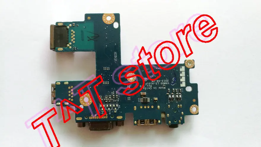 original E5540 USB Audio Lan port board 9WMHY 09WMHY LS-A101P test good free shipping