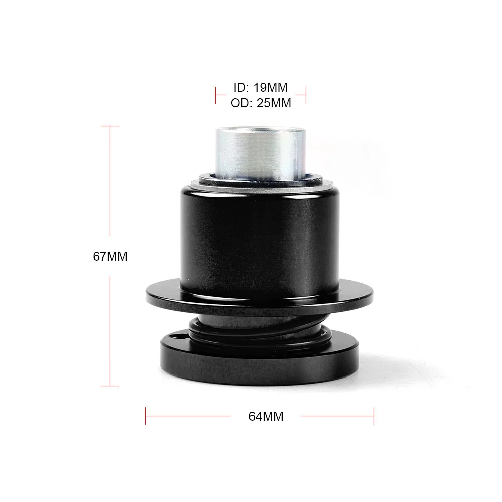 Universal Aluminum Alloy 360 Degree Car Steering Wheel Quick Release Disconnect Hub Adapter Auto Steering wheel Snap Off