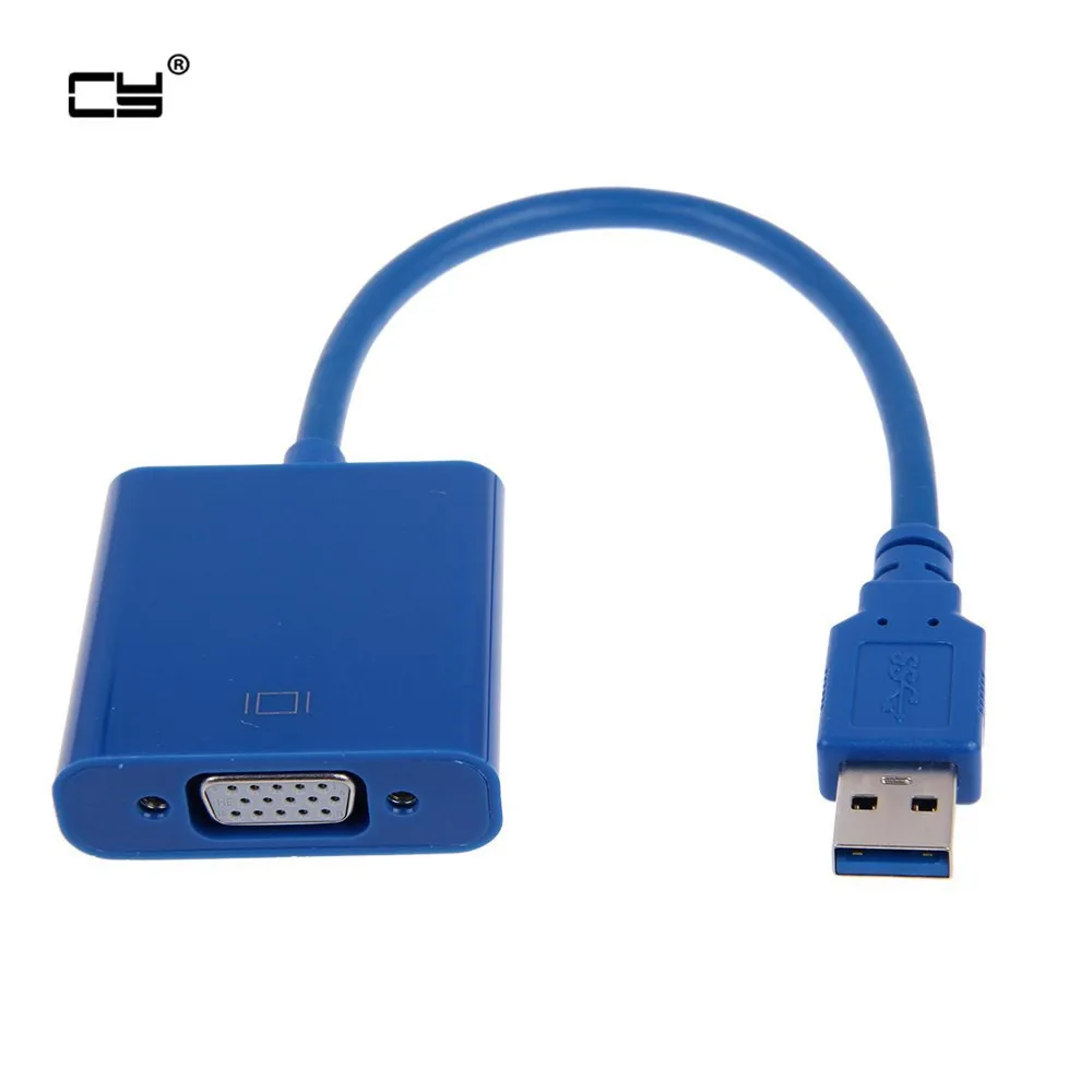 Super Speed USB 3.0 To VGA Video Graphic Card Display External Cable Adapter For Windows 7 WIN8