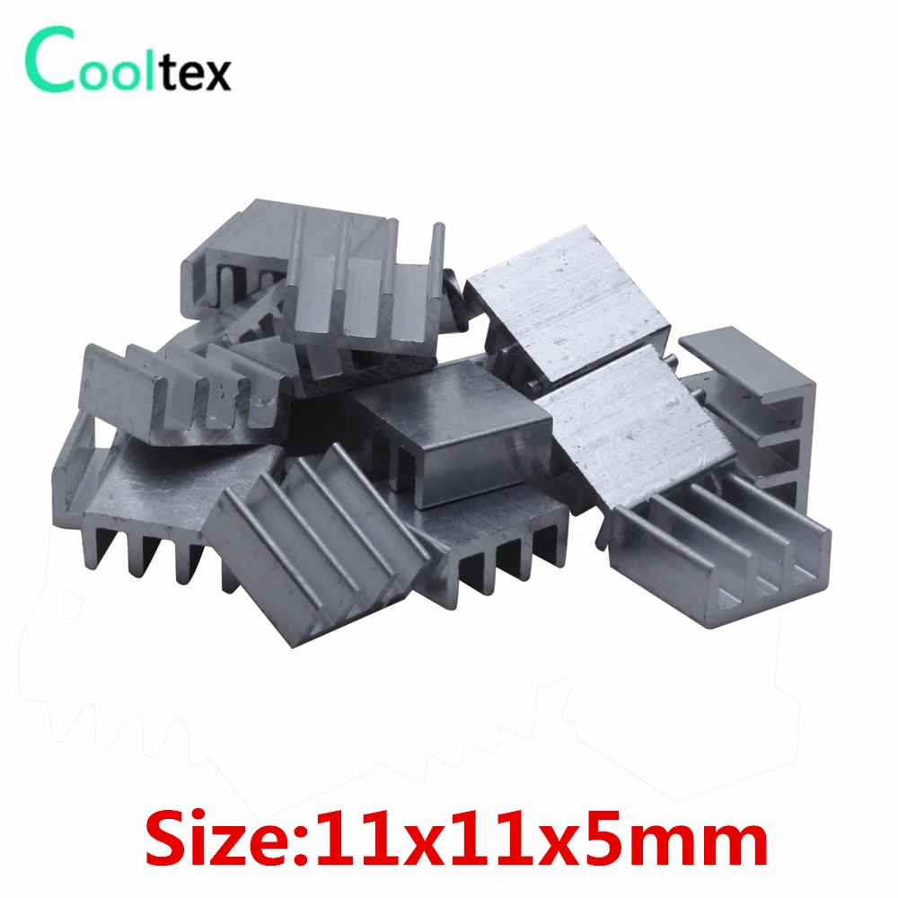 1000pcs 11x11x5mm Aluminum HeatSink radiator Heat Sink for Chip RAM  IC  Electronics Computer Transistor cooler cooling