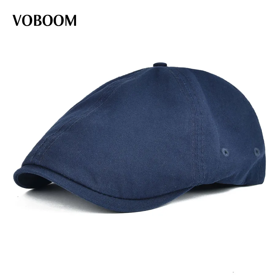 Summer Cotton Flat Cap Ivy Caps Men Newsboy Women Classic Design Breathable Solid Color Casual Beret 062