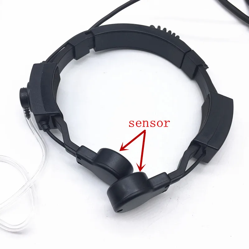 High sensitive throal control headphone Dual PTT for Motorola XIR P8268 P8260 P8200 XPR6550 XPR6300 DP3400 etc wakie talkie