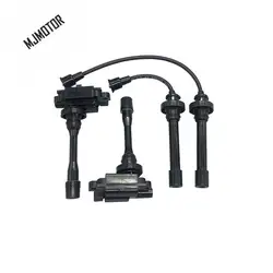 Ignition Coil and Ignition Wire Set for Chinese Brilliance M1 BS6 2.0L 4G63 engine MT Auto car motor part 3095125