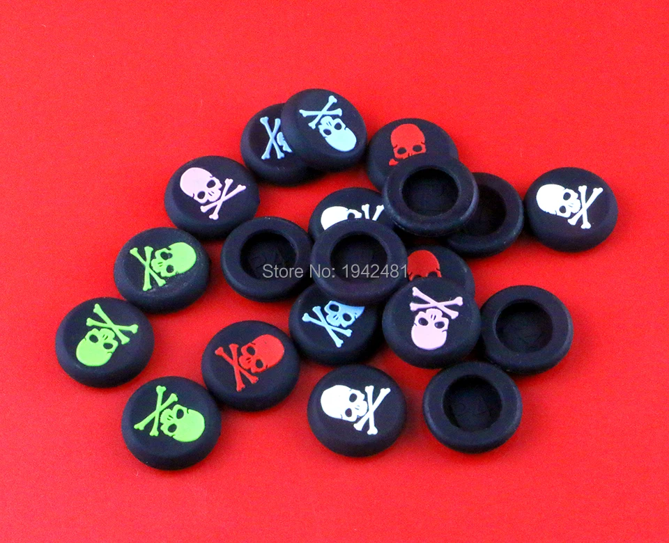 มือจับ PS3 XBOXone สำหรับ PS4 500ชิ้นมือจับหัวกระโหลกซิลิโคนด้ามจับจอยสติ๊ก