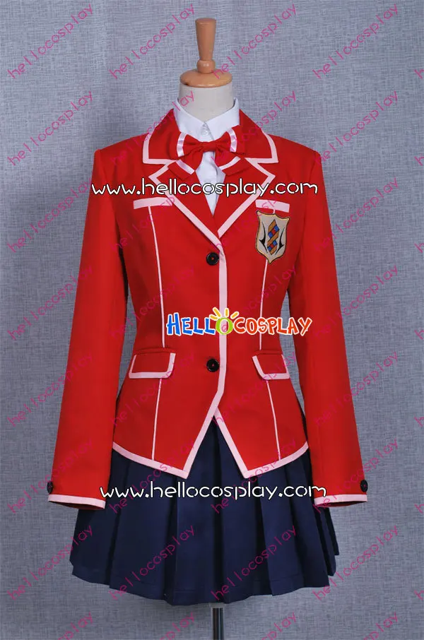 

Guilty Crown Cosplay Inori Yuzuriha Costume High School Girl Uniform H008