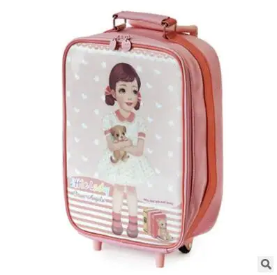 

kid's wheeled suitcase for Girls Children travel Bag On wheels Girl's Travel Trolley suitcas bag luggage Rolling Bags Mochila