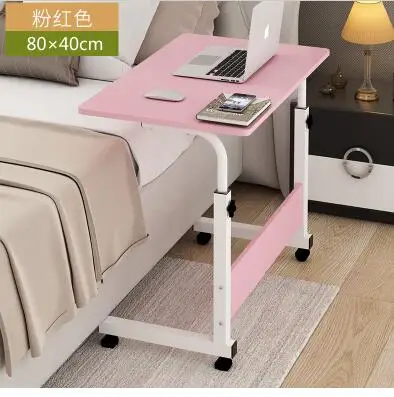 Simple mobile lift notebook desktop computer table lazy bed bedside table dormitory study desk.