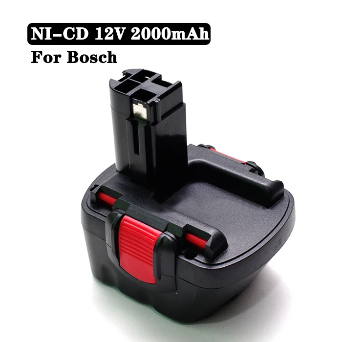 12V 2000mAh Ni-CD 2.0 Ah Rechargeable Battery for Bosch BAT043 BAT120 BAT045 BAT046 BAT049 BAT139 Power Tools Batteries