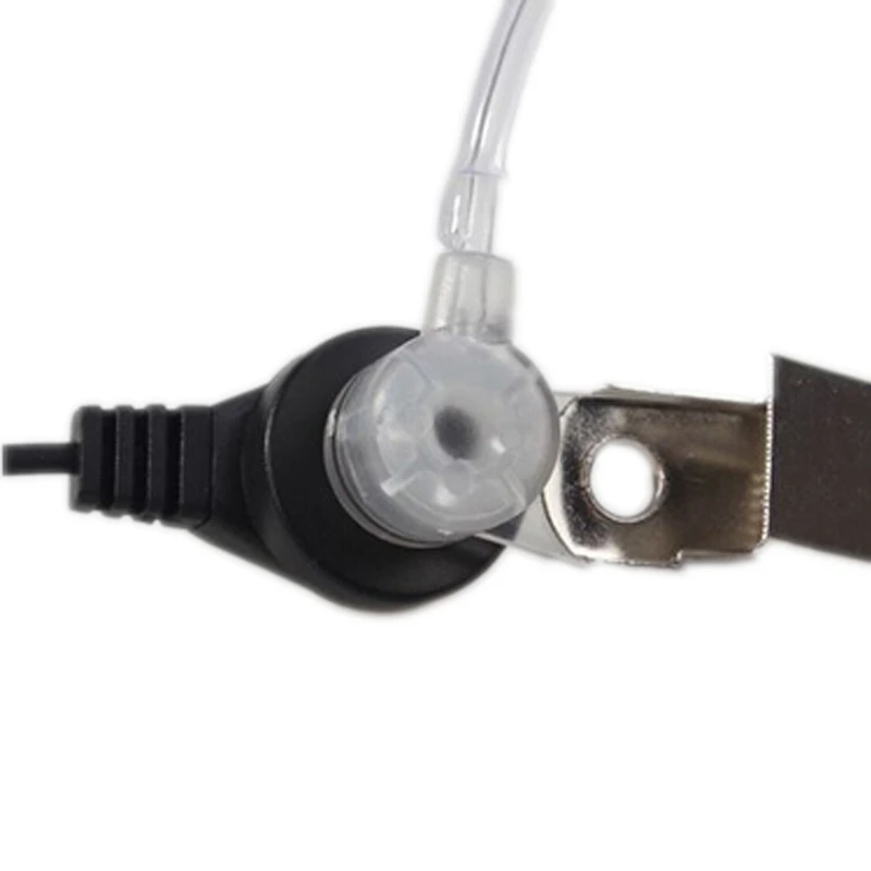 Pro 2 Pin Earpiece Headset Earphone For Motorola Kenwood Radio with Hidden microphone inside PTT Switch Security