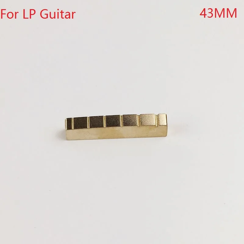 1 Piece Solid Brass Metal Electric Guitar Nut Bass Nut For ST / LP Guitars