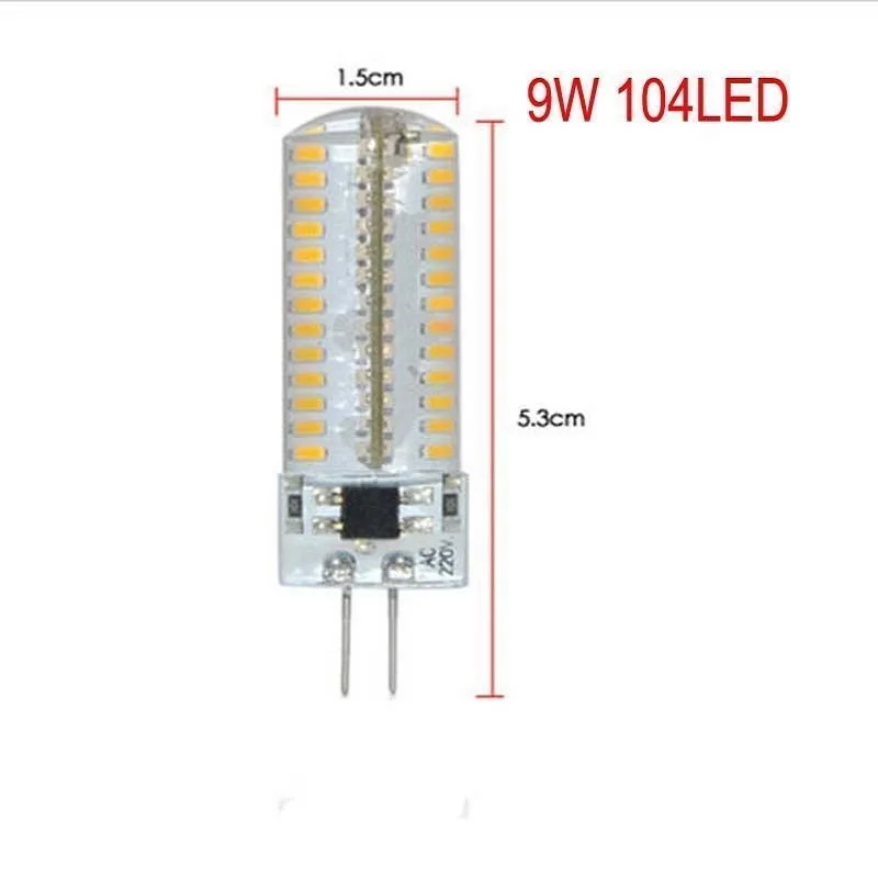 G4 3014 SMD 3W-9W LED Crystal lamp light LED Bulb Chandelier DC 12V AC110V/AC220V