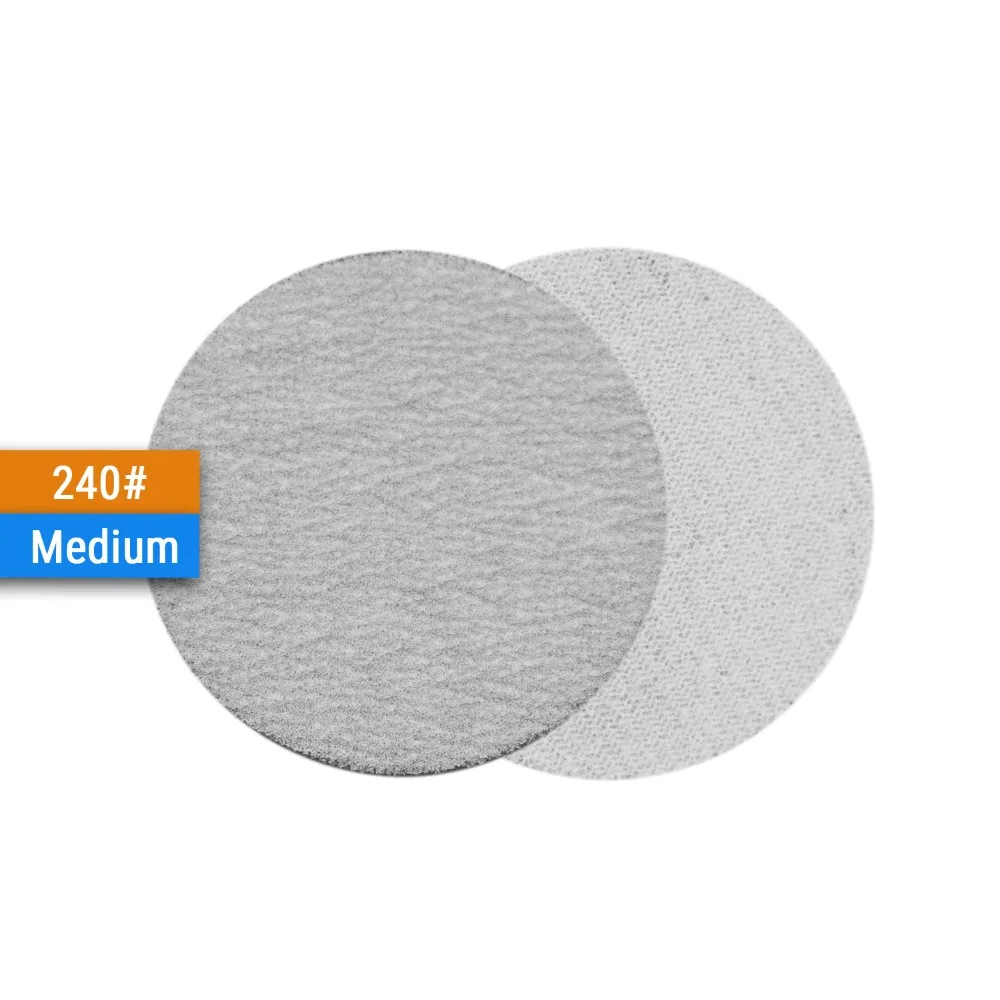 30 sztuk 2 Cal (50mm) z tlenku aluminium Hook & Loop białe szlifowania na sucho tarcze do drewna obrotowy narzędzia do polerowania akcesoria