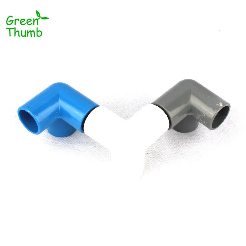 

2pcs Dia 25mm PVC Three-Ways Connector 90 Degree Tee Connectors for Garden Water Hose Joints Green Thumb PVC Stereoscopic Tee