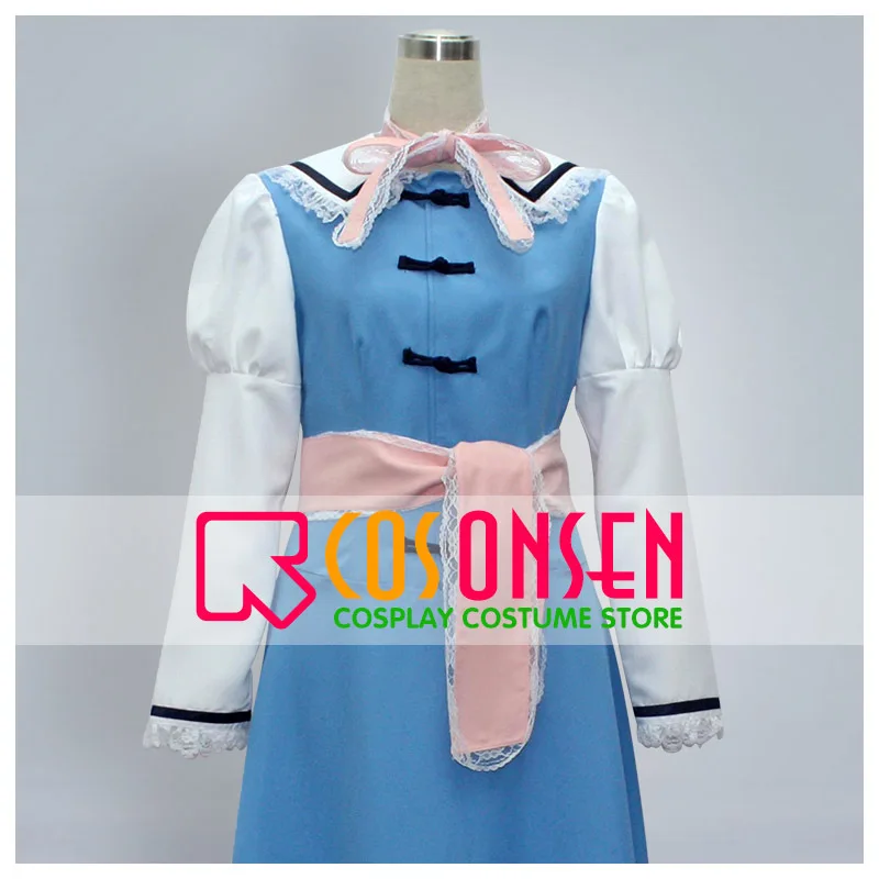 

COSPLAYONSEN Touhou Project Perfect Cherry Blossom Alice Margatroid Cosplay Costume Blue Dress